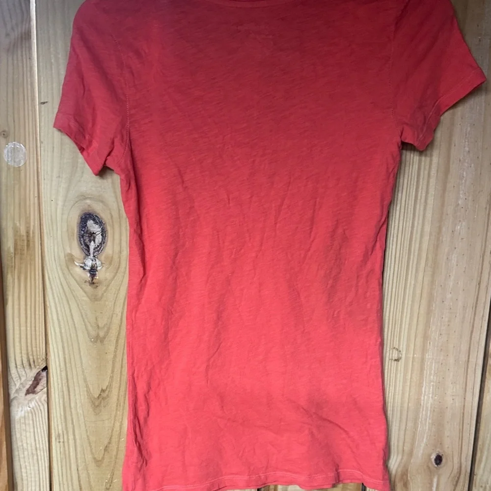 American Eagle Outfitters Red Tee with Blue and White Accents - Picture 4 of 4